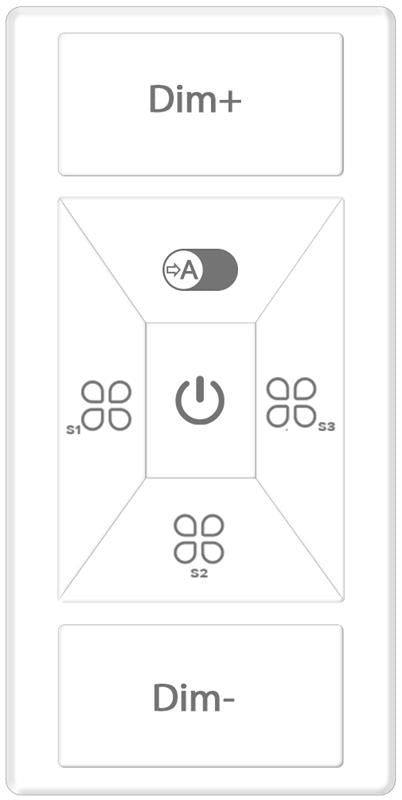 DC Powered Wireless Wall Switch (LiteLinQ) (06507)