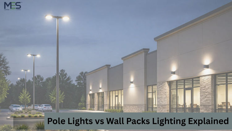 Industrial Outdoor Lights: Pole Lights vs Wall Packs Lighting Explained