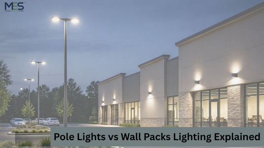 Industrial Outdoor Lights: Pole Lights vs Wall Packs Lighting Explained