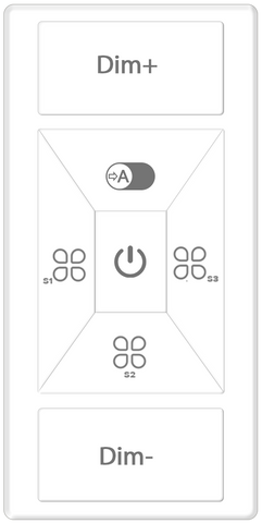 DC Powered Wireless BLE Wall Switch (LiteLinQ) (06507)