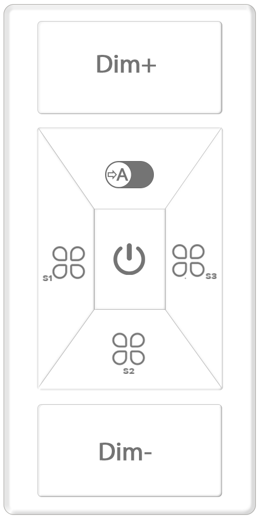 DC Powered Wireless BLE Wall Switch (LiteLinQ) (06507)