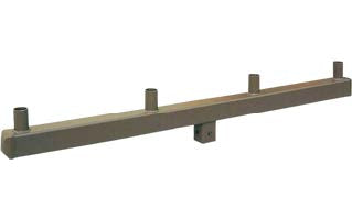 4” SQUARE LOW PROFILE 180º QUAD TENON