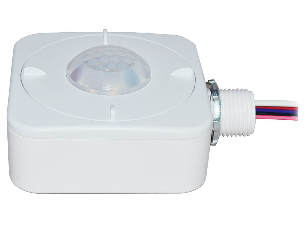 AC Powered BLE PIR Occ Control w DH White 40ft White Fixture Mounted (Silvair) (06296)